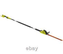NEW! RYOBI 40V 18 in. Cordless Battery Pole Hedge Trimmer (Tool-Only)