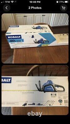 New Kobalt 40V Max 24-in Dual Cordless Hedge Trimmer (Tool Only)