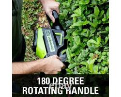 PRO 26 in. 60V Battery Cordless Hedge Trimmer (Tool-Only) by Greenworks