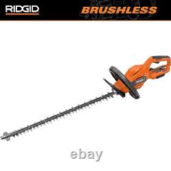 RIDGID 22 In. Hedge Trimmer Straight 18V Brushless Cordless Battery (Tool Only)