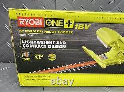 RYOBI 18V ONE+ 18 in. Lithium-Ion Cordless Hedge Trimmer (Tool-Only) Sealed