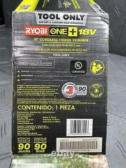 RYOBI 18V ONE+ 18 in. Lithium-Ion Cordless Hedge Trimmer (Tool-Only) Sealed