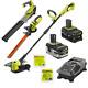 Ryobi 18v Weed Trimmer Blower Sweeper Hedge 3 Tool Kit 2 Battery Lot Combo New