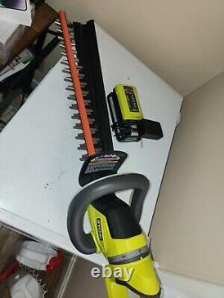 RYOBI 24 40V Lithium-Ion Cordless Hedge Trimmer TOOL/2AH BATTERY/CHARGER
