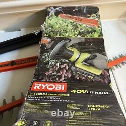 RYOBI 24 40V Lithium-Ion Cordless Hedge Trimmer (Tool Only) 0321