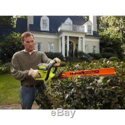 RYOBI 24 inch 40-Volt Lithium-Ion Cordless Hedge Trimmer Dual Action Tool Only