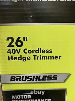 RYOBI 40V HP Brushless 26 in. Cordless Battery Hedge Trimmer (Tool Only)