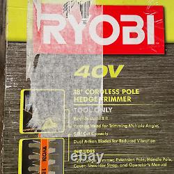 RYOBI 40v Cordless Pole Hedge Trimmer 18'' (Tool Only)
