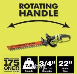 RYOBI Cordless Hedge Trimmer 18-Volt Antivibration Double-Sided (TOOLS ONLY)