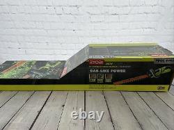 RYOBI Cordless Hedge Trimmer 24 in. 40V Lithium-Ion Rotating-Handle Tool Only-NEW