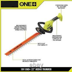 RYOBI Cordless Hedge Trimmer Double-sided 18-Volt Straight Shaft (Tool Only)