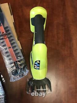 RYOBI Cordless Hedge Trimmer Grass Shear 18-V 5/16 in. Cut Dual Action TOOL ONLY