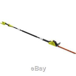 RYOBI Cordless Pole Hedge Trimmer 18 in 40-Volt Lithium-Ion Extendable Tool-Only