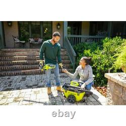 RYOBI Hedge Trimmer Cordless Battery ONE 18V 22-Inch Green (Tool Only)