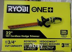 RYOBI ONE+ 18V 22 in. Cordless Battery Hedge Trimmer (Tool Only)