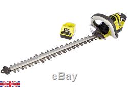 Ryobi 50cm 22mm 18V Cordless Hedge Trimmer + Battery & Charger DIY Garden Tools