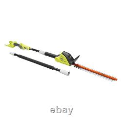 Ryobi Cordless Pole Hedge Trimmer 18 In. Lithium Ion Battery 40 Volt (Tool-Only)
