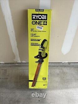 Ryobi One 22 Hedge Trimmer 18V P2606BTLVNM, up to 3/4 Cut Capacity, Tool Only