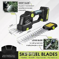 SAKER Cordless Hedge Trimmer Hand Held Electric Bush Grass Cutter Clipper Tool