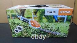 STIHL HSA 26 Cordless Hedge Trimmer Garden Shear Combo Kit Battery, Charger Case