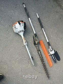 Stihl KM56RC Petrol combi tool long reach hedge cutter and chainsaw
