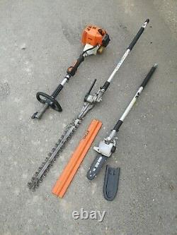 Stihl KM85 Petrol combi tool long reach hedge cutter and chainsaw