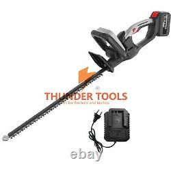 Thunder Tools Cordless Electric Hedge Trimmer 3.0 Battery Bush Trimmer For Lawn