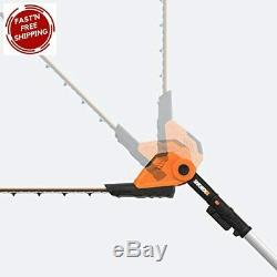 WORX WG252.9 20V Power Share Pole Hedge Trimmer 20, Bare Tool Only, Black