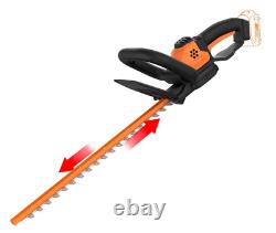 WORX WG261.9 20V (2.0Ah) Power Share 20-inch Cordless Hedge Trimmer, Bare Tool