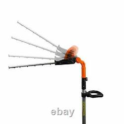 Yard Force 20V Cordless Pole Hedge Trimmer extendable, with Adjustable Head